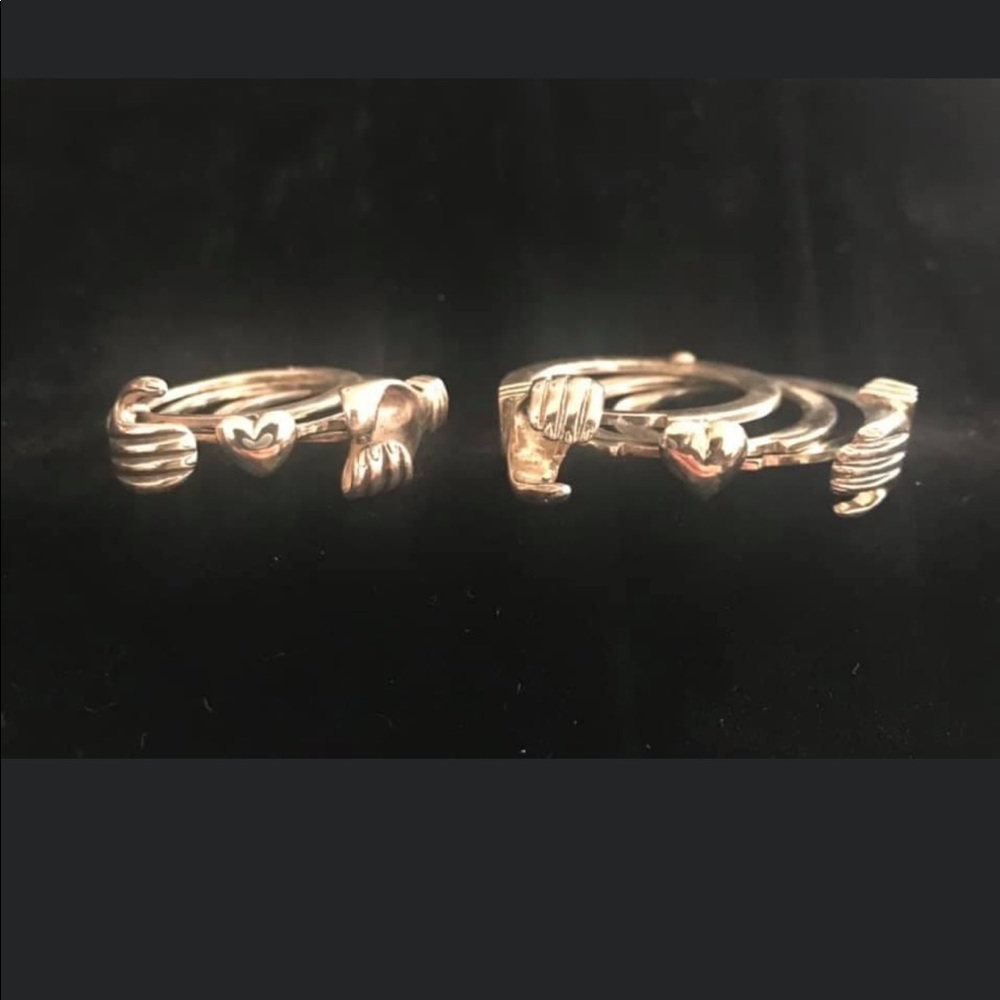 ‼️SOLD‼️♥️Antique Fede Gimmel Sterling Rings♥️